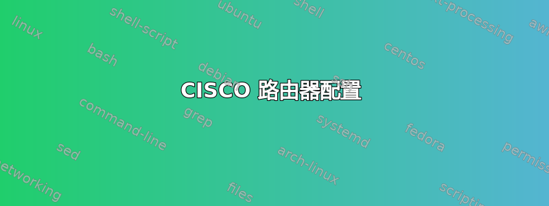 CISCO 路由器配置