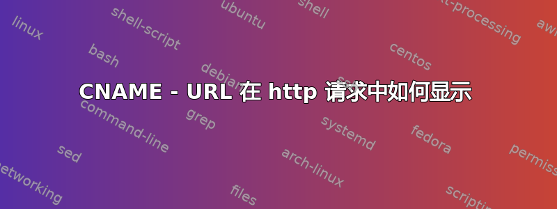 CNAME - URL 在 http 请求中如何显示