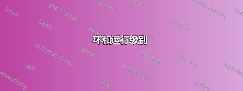 环和运行级别