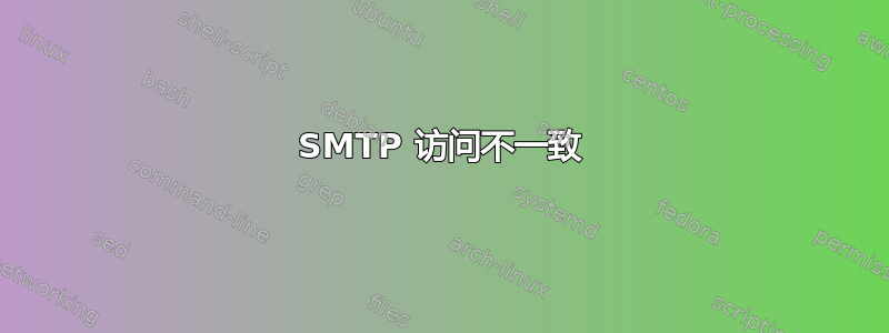 SMTP 访问不一致