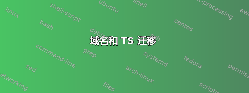 域名和 TS 迁移