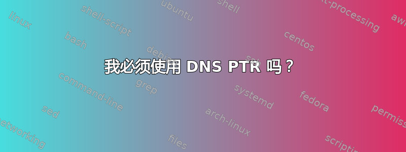 我必须使用 DNS PTR 吗？