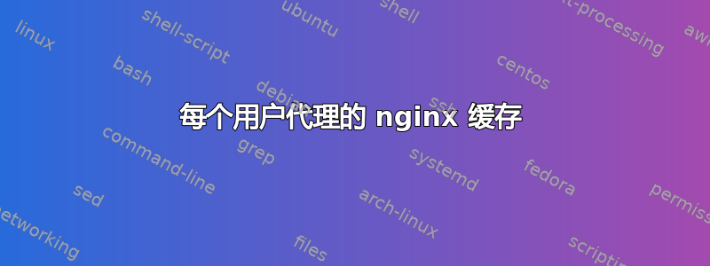 每个用户代理的 nginx 缓存