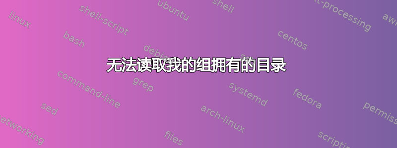 无法读取我的组拥有的目录