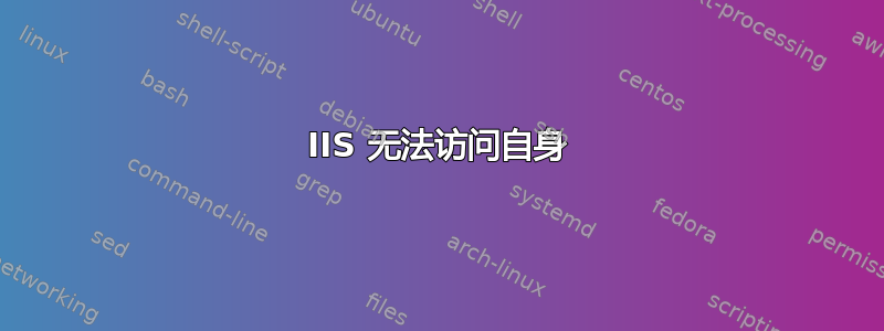 IIS 无法访问自身