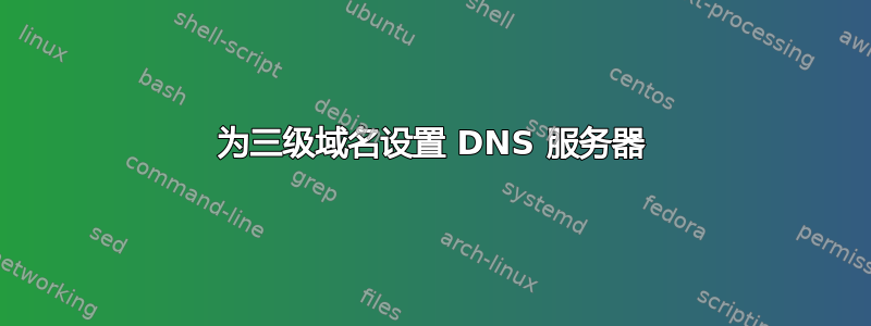 为三级域名设置 DNS 服务器