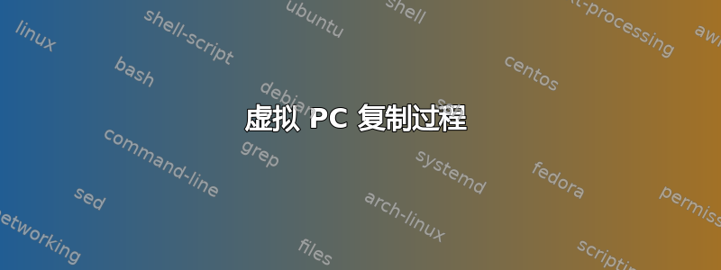 虚拟 PC 复制过程