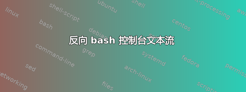 反向 bash 控制台文本流