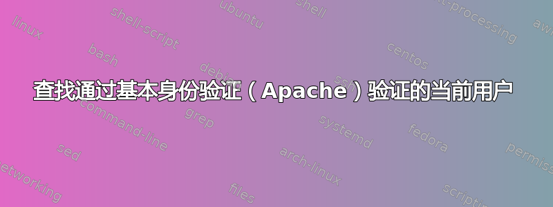 查找通过基本身份验证（Apache）验证的当前用户