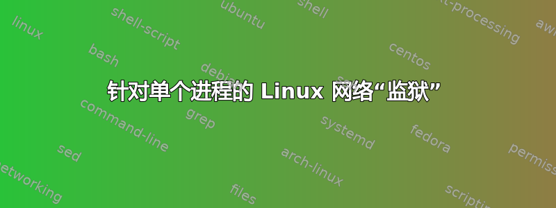 针对单个进程的 Linux 网络“监狱”