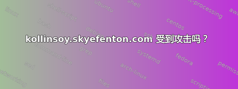 kollinsoy.skyefenton.com 受到攻击吗？