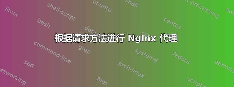 根据请求方法进行 Nginx 代理