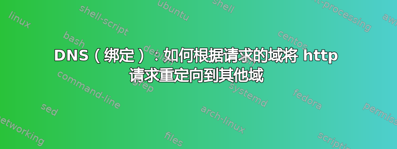 DNS（绑定）：如何根据请求的域将 http 请求重定向到其他域