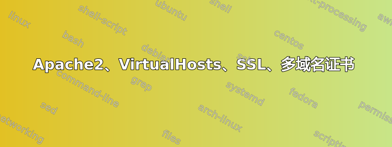 Apache2、VirtualHosts、SSL、多域名证书