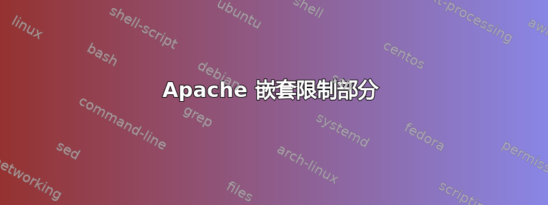 Apache 嵌套限制部分