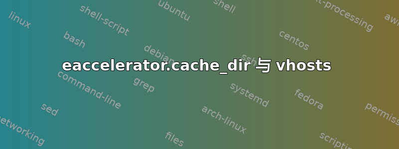 eaccelerator.cache_dir 与 vhosts