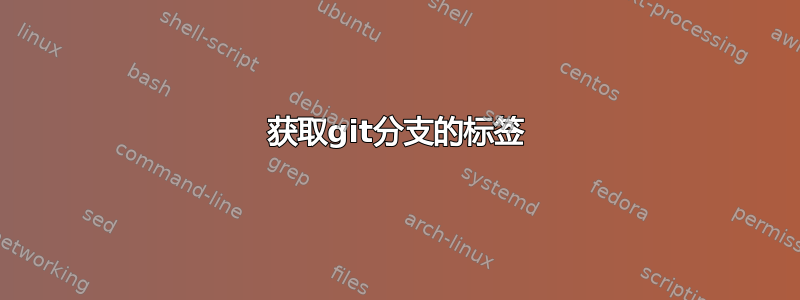 获取git分支的标签