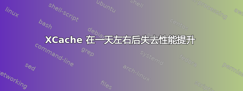 XCache 在一天左右后失去性能提升