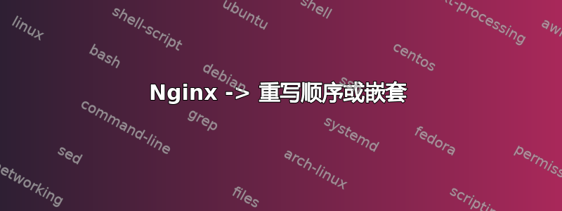 Nginx -> 重写顺序或嵌套