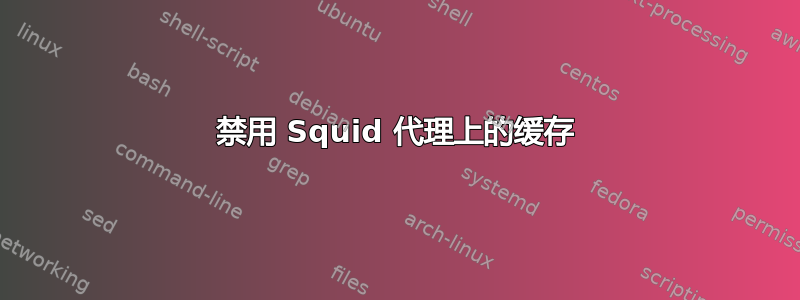 禁用 Squid 代理上的缓存