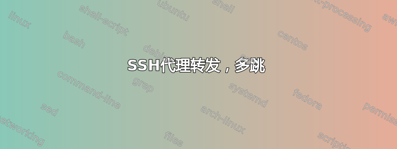 SSH代理转发，多跳