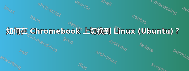 如何在 Chromebook 上切换到 Linux (Ubuntu)？