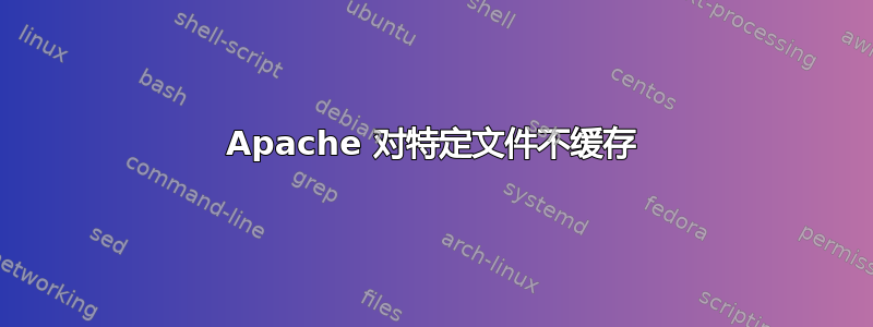 Apache 对特定文件不缓存