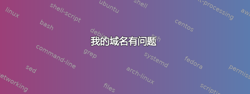 我的域名有问题