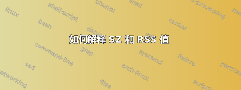 如何解释 SZ 和 RSS 值