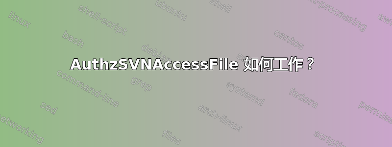 AuthzSVNAccessFile 如何工作？