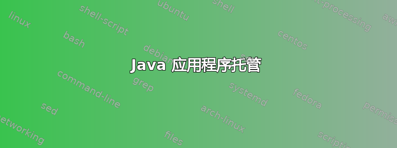 Java 应用程序托管