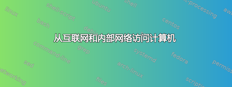 从互联网和内部网络访问计算机