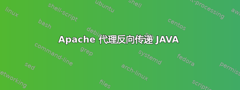 Apache 代理反向传递 JAVA