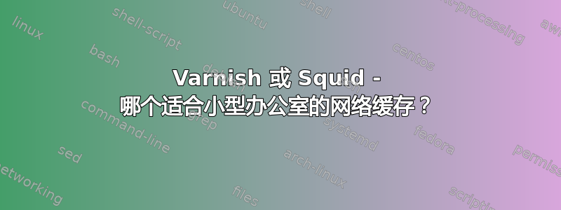 Varnish 或 Squid - 哪个适合小型办公室的网络缓存？