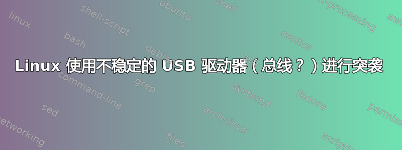 Linux 使用不稳定的 USB 驱动器（总线？）进行突袭