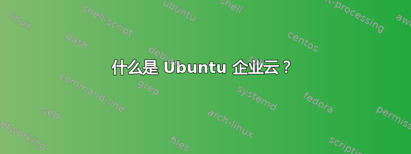 什么是 Ubuntu 企业云？