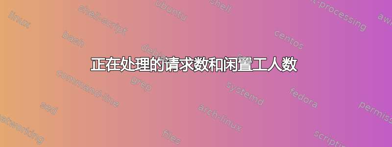 正在处理的请求数和闲置工人数