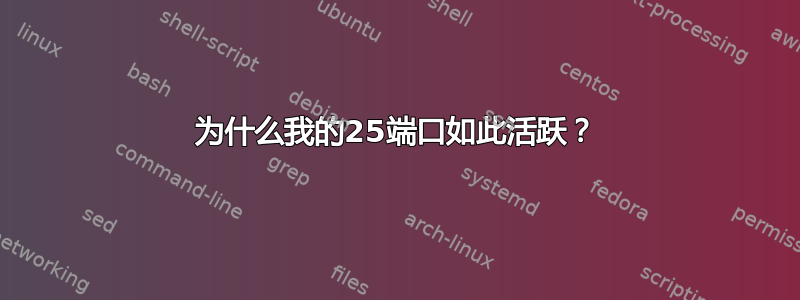 为什么我的25端口如此活跃？