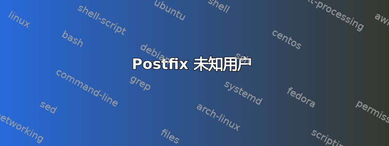 Postfix 未知用户