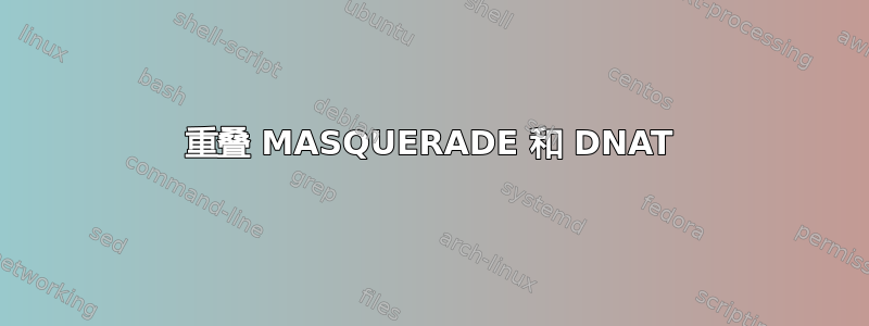 重叠 MASQUERADE 和 DNAT