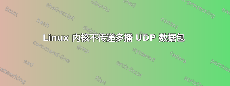 Linux 内核不传递多播 UDP 数据包