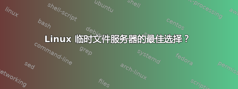 Linux 临时文件服务器的最佳选择？