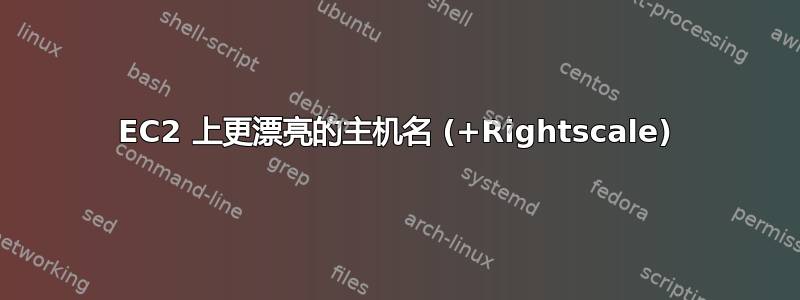 EC2 上更漂亮的主机名 (+Rightscale)