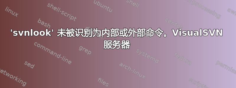 'svnlook' 未被识别为内部或外部命令。VisualSVN 服务器