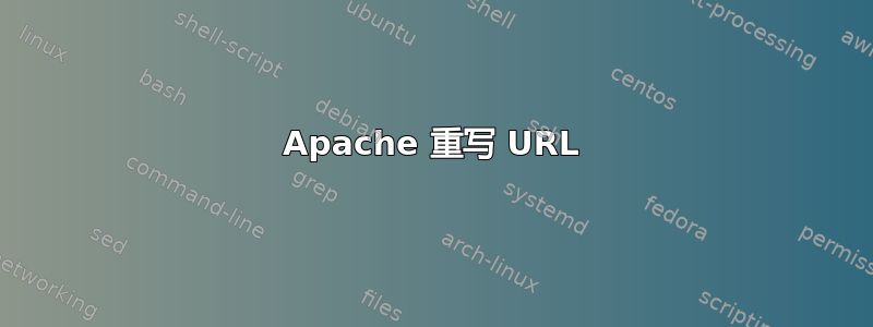 Apache 重写 URL