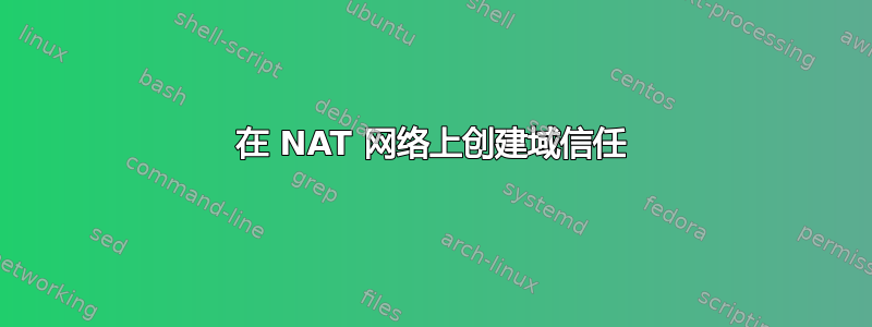 在 NAT 网络上创建域信任