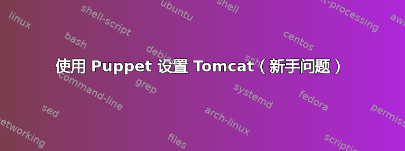 使用 Puppet 设置 Tomcat（新手问题）