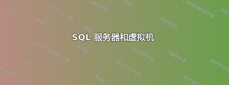 SQL 服务器和虚拟机