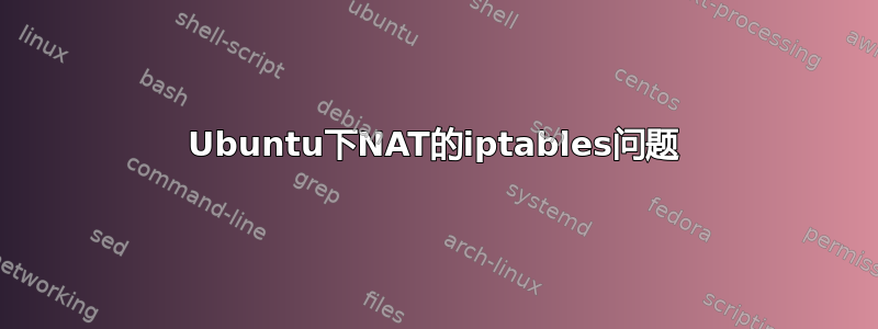 Ubuntu下NAT的iptables问题