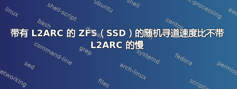 带有 L2ARC 的 ZFS（SSD）的随机寻道速度比不带 L2ARC 的慢